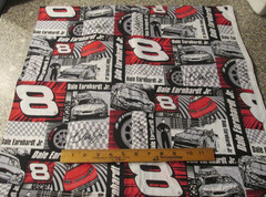2 yard 10″ x44″ Quilt Sewing Fabric 2005 Dale Earnhardt Jr. Nascar Racing Car #8
