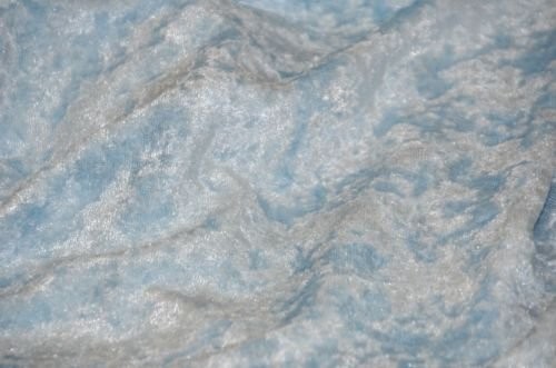 Panne Velvet Crushed Backdrop Velour Stretch Fabric 60″ 60 Inches, Baby Blue