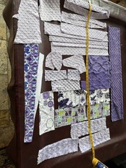 Miscellaneous Random Fabric Scraps MINKY CUDDLE DOT ROSEBUD PRINTS COLOR THEMES
