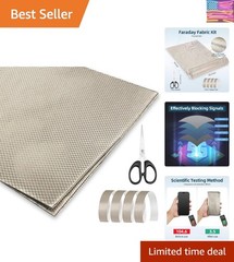 Faraday Fabric Military Grade Nickel Copper EMF Shielding Cloth 59×43 in