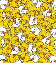 Printed Polycotton Craft Fabric Material – RUBBER DUCKS