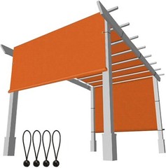 Sun Shade Privacy Panel with Grommets and Rod Pockets Outdoor Patio 10’x10′ ft
