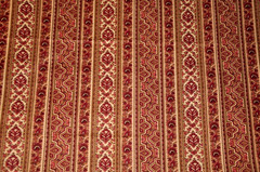 Border Stripe Quilt Fabric Print by Julie Wallace for YUWA Burgundy Color
