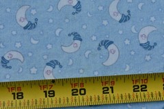 By 1/2 Yd, Man in the Moon on Light-Blue Quilt Cotton, MBT/Montgomery, P3563