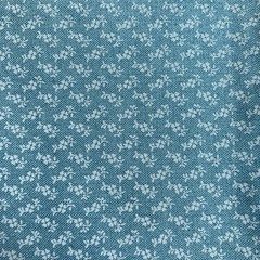 Windham Fabrics Folklore # 30666 Whistler Studios Blue green Ditzy Floral Print