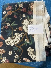 Pindler Myrtle Midnight P6486 Multicolor Floral Fabric, 3 1/3 Yards
