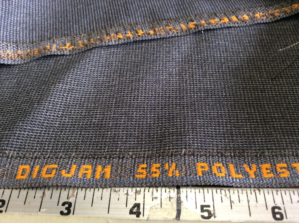 DIGJAM GRAY BROWN POLY WOOL SUITING FOR MEN OR WOMEN-62 WIDE-BY THE YARD