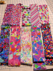 Jelly Roll 20 Pc Strips Quilt Fabric 2½” x 42” Cotton PINKS/BLUES NEW