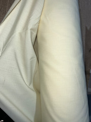 Off White Cream NyCo Ripstop Wrinkle Military Fabric 64”