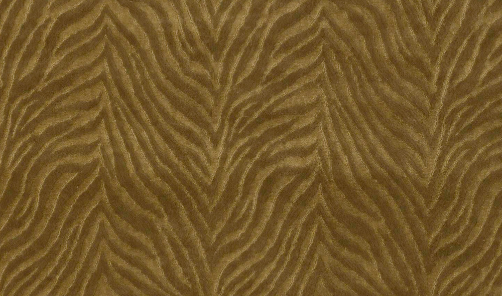 Larsen Tone on Tone Animal Skin Zebra Velvet Fabric MASAI NUTMEG 2.35yd L9470-07