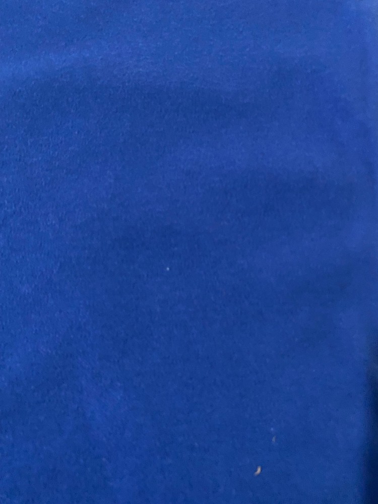 Royal blue cotton polyester t-shirt weight knit fabric 35″ x 60″