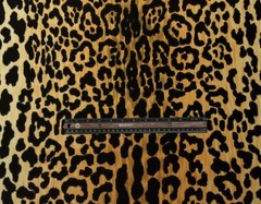 BALLARD DESIGNS SERENGETI CAMEL LEOPARD VELVET FABRIC BY THE YARD 54″W