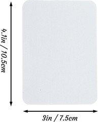 12 Pieces Premium Quality Fabric Iron-on Patches, Strong Glue, 100% Cotton White