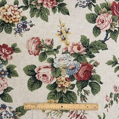 Covington Vintage Floral MULTI Home Decor Cotton Drapery Sewing Fabric BTY