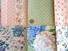 30 SHABBY CHIC & Light SUMMER Floral Fat /Long Quarter Quilt Fabric Bundle