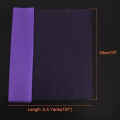 Purple Tulle Fabric 19in Wide 5.5yd Length Perfect DIY Decorations Events New