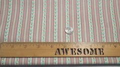 Vintage Primitive Pink Rose Stripe Ticking Lattice Quilt Doll Calico Fabric Lot