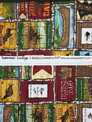 Summer Lodge Fabric BellaLu SSI Cotton 44″W 1 Yard