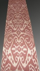 11 Yard HAND MADE UZBEK Natural SILK IKAT ADRAS FABRIC #6778