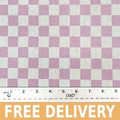 Pink Checkered Poly Spandex Power Mesh Fabric – 58″/Sold By Yard – Free Shipping
