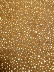 Rober Kaufman Heart Swirl Tan 1/2 yard 100% Cotton Fabric Free Ship SBC5