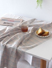 164cm width Yarn Dyed Windowpane Check Cotton Fabric made in Korea by the Yard
