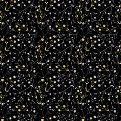 Sparkle And Fade By Hoffman Fabrics – Black/Metallic #Q4469-4M