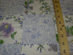 9 YDS~FLORAL PATCHWORK~100% COTTON DRAPERY UPHOLSTERY FABRIC FOR LESS