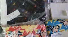 4 plus yards Wonder Woman cotton fabric. Assorted prints. 100% cotton. Genuine.