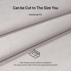 54″L x 60″W Grey Auto Headliner with Tubed Packaging – Easy Installation
