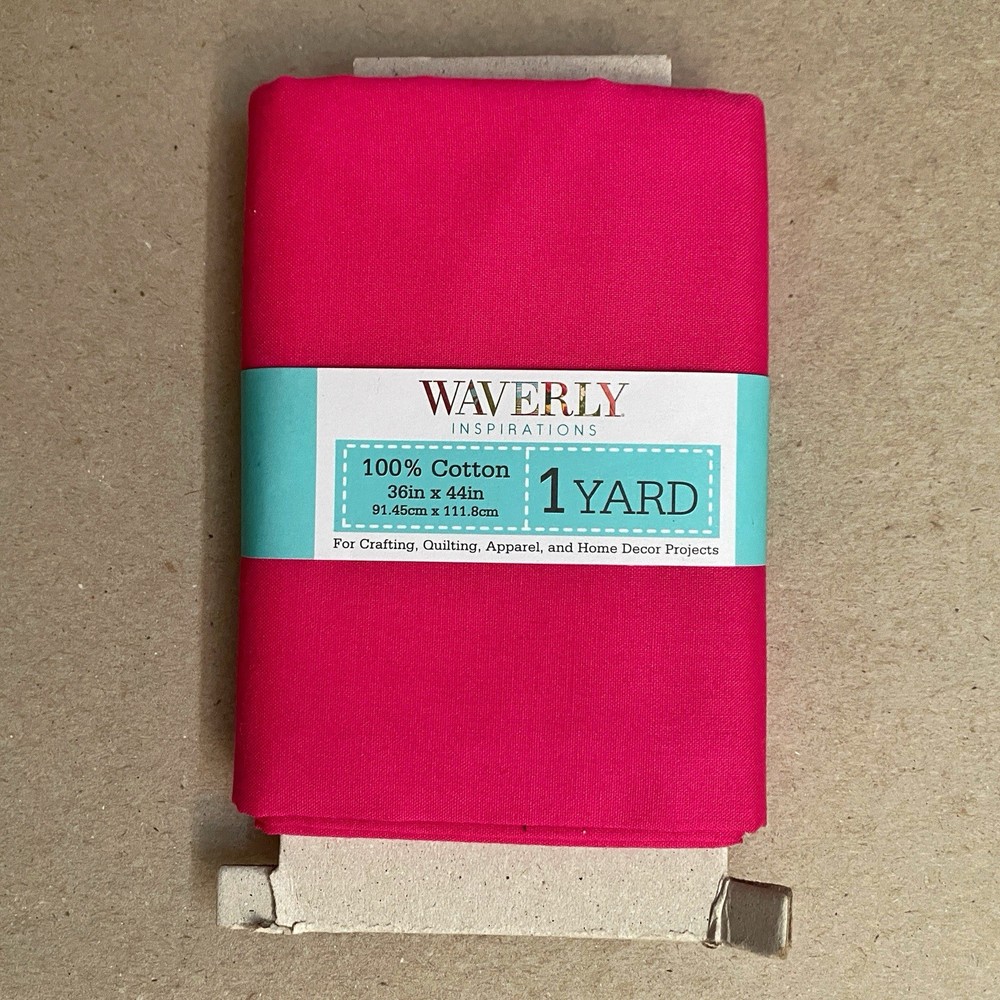 Solid Hot Pink Magenta Waverly Inspirations 100% Cotton 1 Yard 44×36