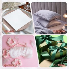 Nude Pink Satin Fabric by the Yard, 3 Yard x 59 Inch for Sewing DIY Crafts