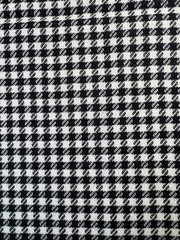 Fabric – 100% Houndstooth WOOL Black and White 48″ L x 60″ W