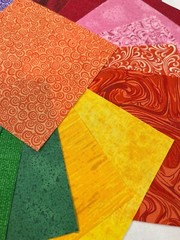 Rainbow Colors ~ 42 5″ Squares ~ Bright Colorful Charm Pack