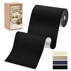 Pnytty Canvas Repair Patch, 4×79 Inches Self-Adhesive inches, Black