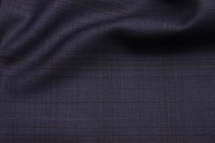 Lanificio F. Cerruti 130’s prestige wool suiting fabric classic blue/brown check