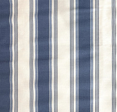 Wide Stripe Fabric Blue French Country Modern Farmhouse Nautical Boy 5 Yds x 60″