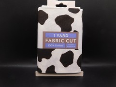 100% cotton Fabric cut 1 yard precut 36″x44″ Cow Print Black & White