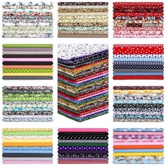 300 Pcs 10×10″ Floral Quilting Cotton Fabric Squares for Sewing Crafts