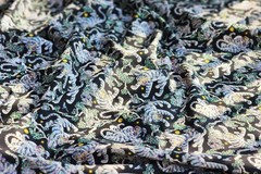 Korean Traditional Magpie Tiger Jagae Color Patterned Fabric made in Korea BTHY