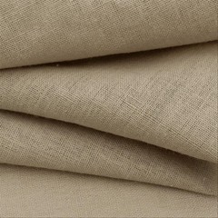 Linen Fabric by The Yard, 61 Inch Wide Natural Blend Cloth, 60% Linen 40% Cot…