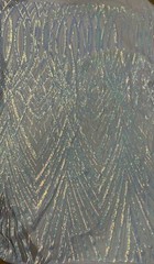 White Iridescent Stretch Sequin Fabric/Sequin Lace Fabric/White Sequin-Per Yard