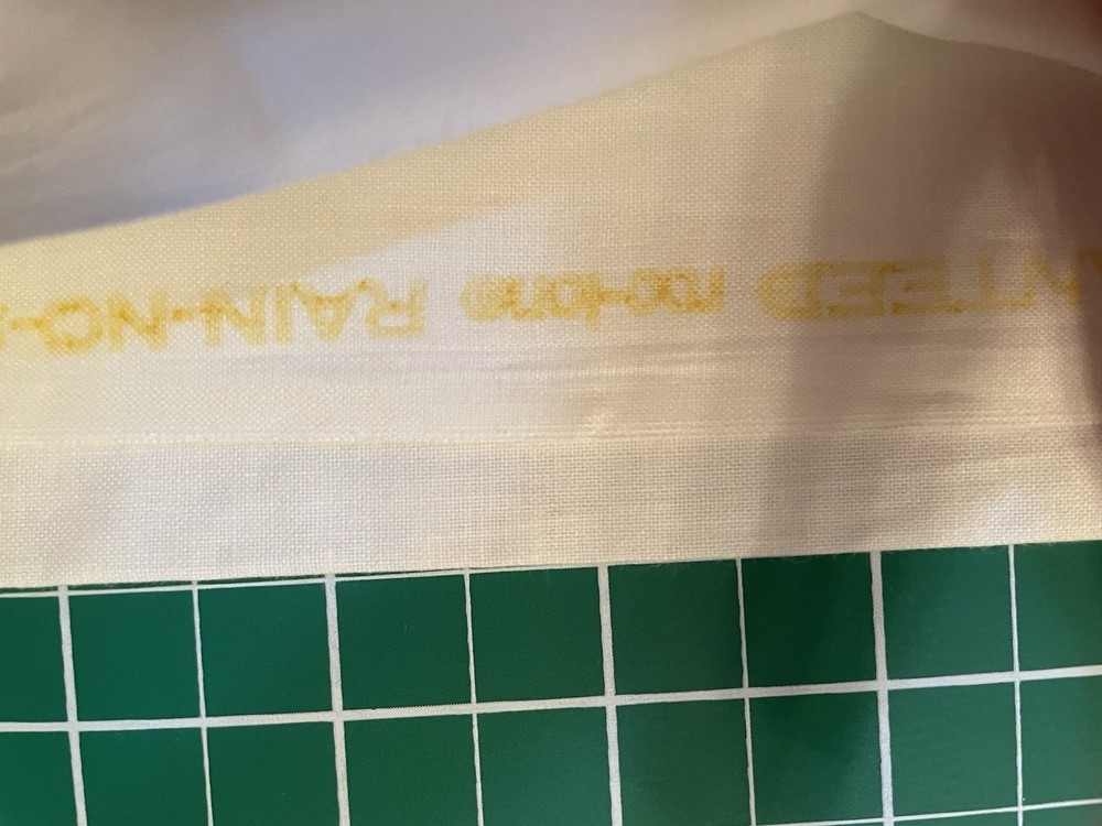 Roc-Lon 54 Inch 100 Cotton Rain No Stain Ivory Cream Color 14 Yards 30 inches