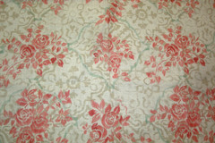 2 yds Fabricut Fabric Trento Blossom Linen Cabbage Roses Upholstery 54″ x 75″