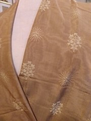 3yd x 54″ BP23 BEIGEY MOIRE FLORAL MOTIF SILK BLEND JACQUARD DESIGNER FABRIC