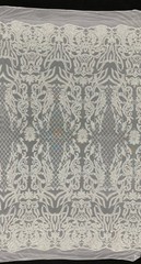 Phoebe WHITE Sequins on Mesh Lace Fabric by the Yard – 10062