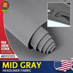 Flat Knit Headliner Gray Fabric Automotive Upholstery Stretch 60″ Wide New