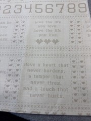 Moda Fabrics 19″ x 46″ Cotton Fabric Panel with Inspirational Quotes & Alphabet