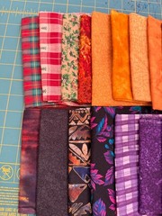 23 Fat Quarter Bundle fabric cotton quilt quilting brown gold beige purple black