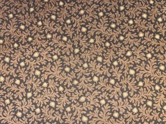 By 1/2 Yd Brown Floral Twisting Leaves Tone on Tone Cotton Quilt Fabric BTHY